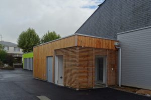 Façade de la chaufferie de l'école Jules Ferry