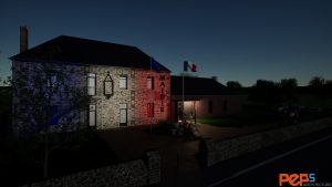 Insertion nocturne Sud Ouest de la mairie du Grand Auverné